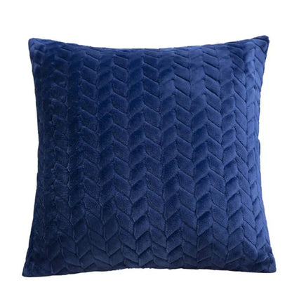Flannel Solid Color Throw Pillow Cover Trekk&Cover