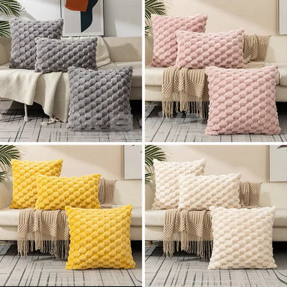 Cozy Woven Fleece Cushion Cover Trekk&Cover