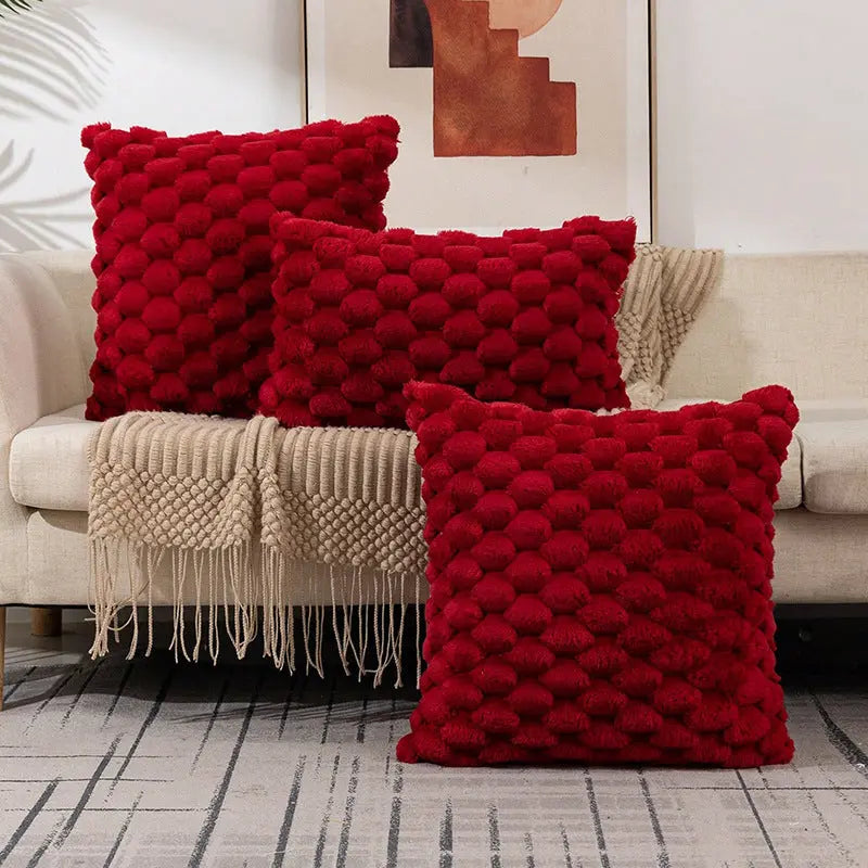 Cozy Woven Fleece Cushion Cover Trekk&Cover