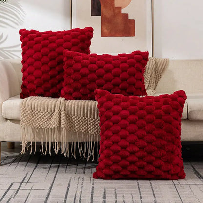 Cozy Woven Fleece Cushion Cover Trekk&Cover
