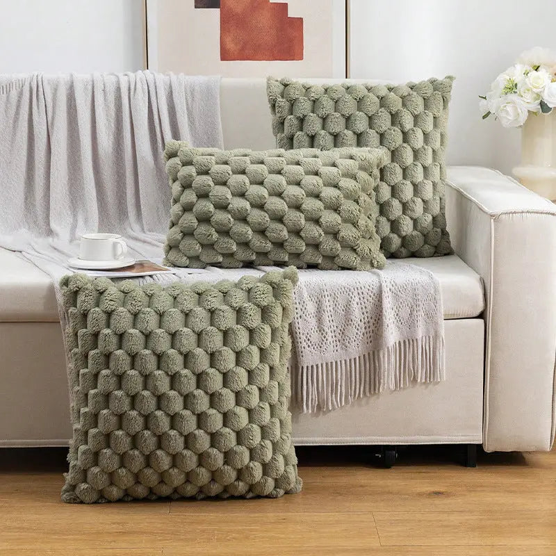 Cozy Woven Fleece Cushion Cover Trekk&Cover