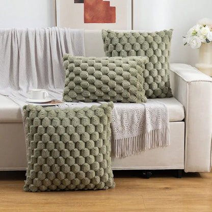 Cozy Woven Fleece Cushion Cover Trekk&Cover