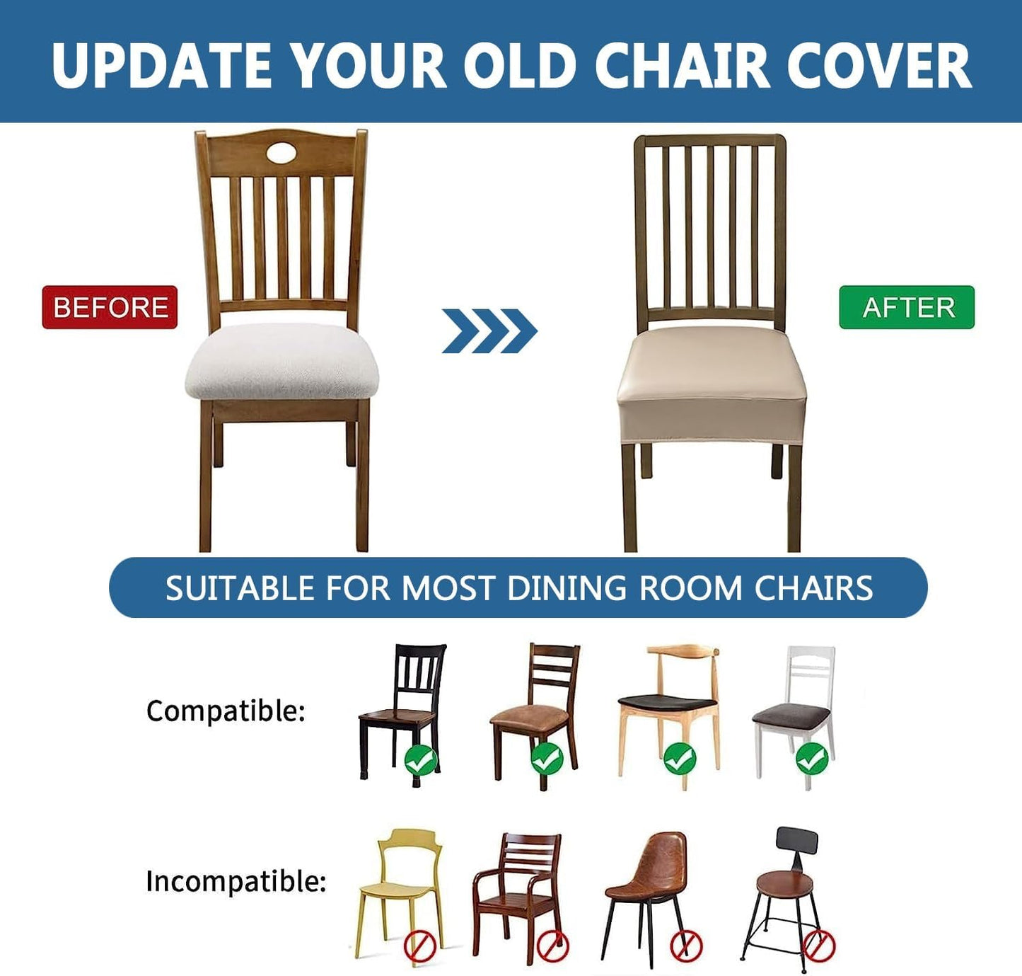 Skadi - Leather Chair Seat Cover