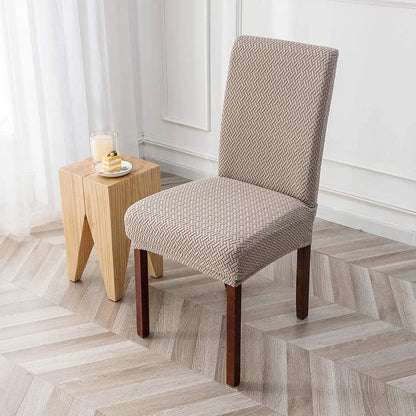 Long Plaid Jacquard Club Chair Cover Trekk&Cover
