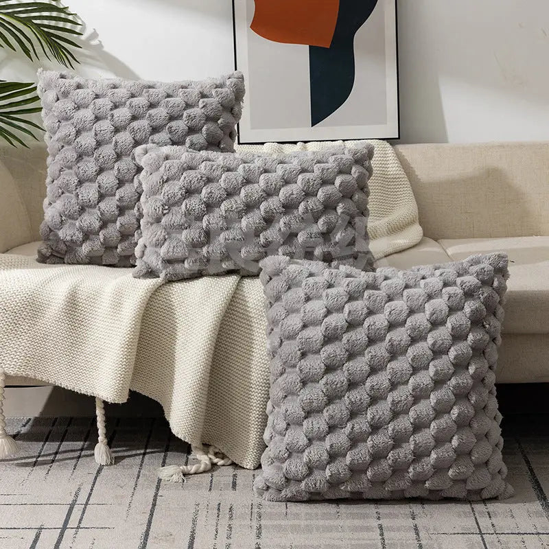 Cozy Woven Fleece Cushion Cover Trekk&Cover