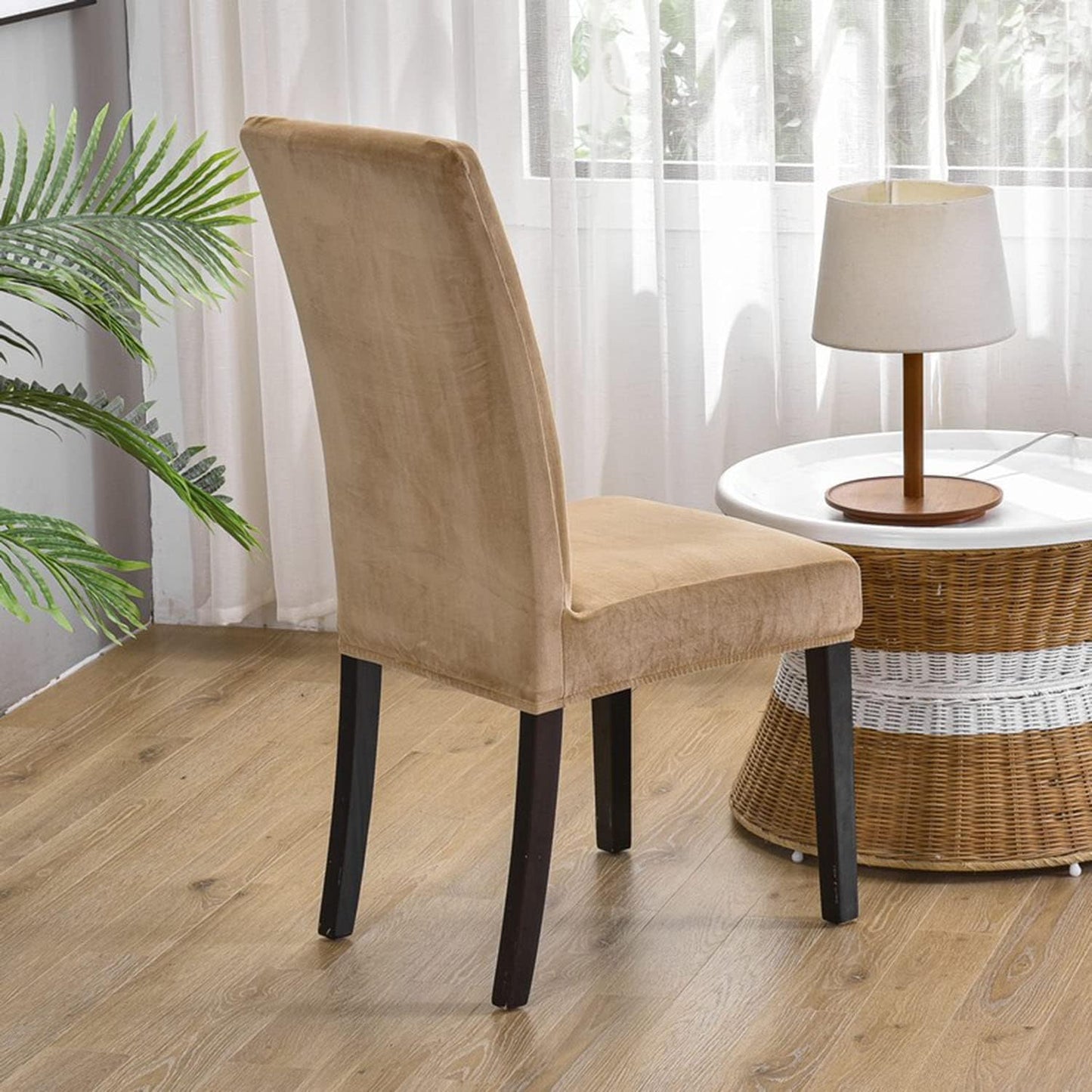 Fjorgyn - Soft Elastic Velvet Chair Cover