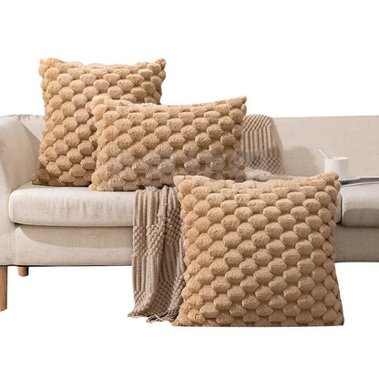Cozy Woven Fleece Cushion Cover Trekk&Cover