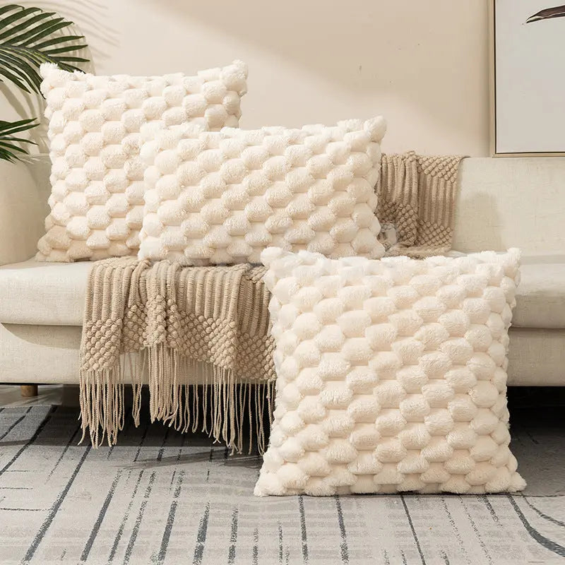 Cozy Woven Fleece Cushion Cover Trekk&Cover