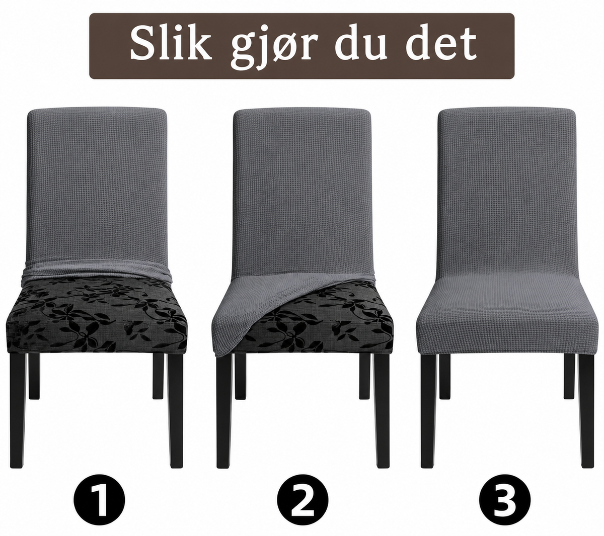 Edda - Knitted Stretch Chair Cover