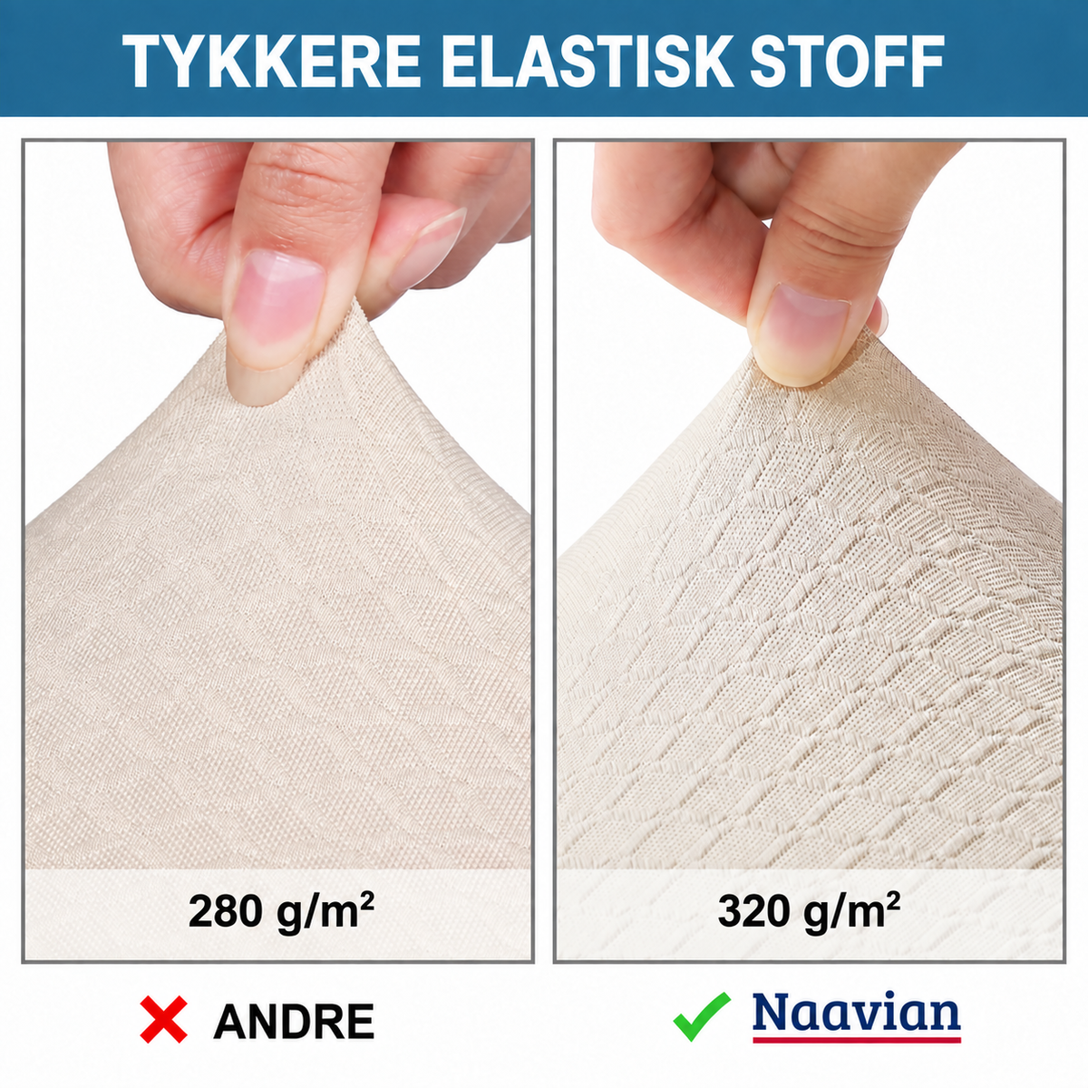 Rán - Setetrekk med Herringbone-tekstur