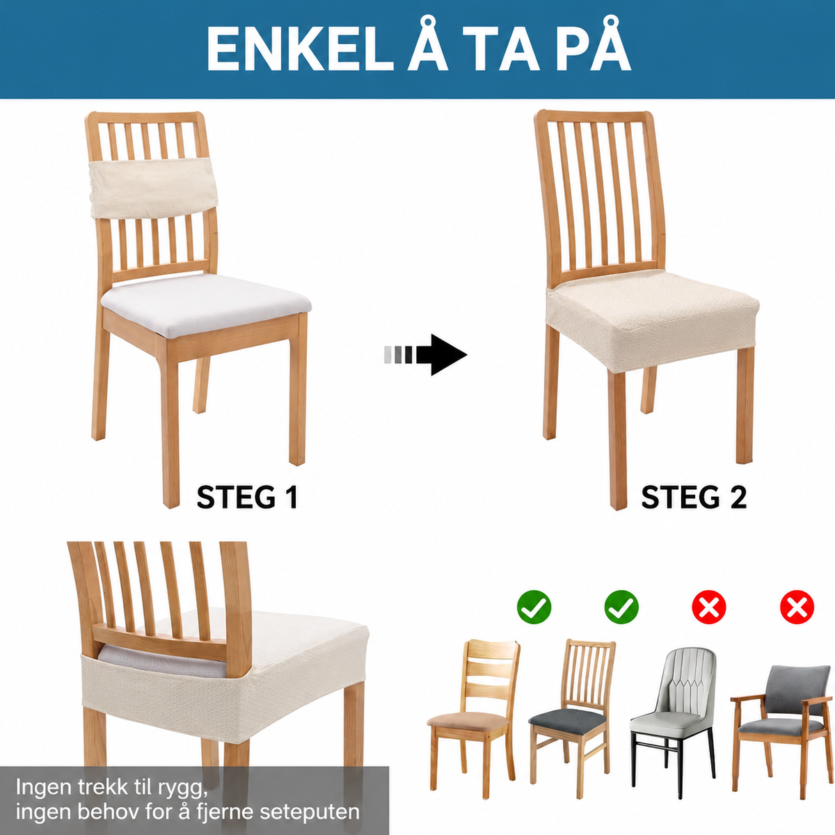 Rán - Setetrekk med Herringbone-tekstur