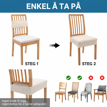 Rán - Setetrekk med Herringbone-tekstur
