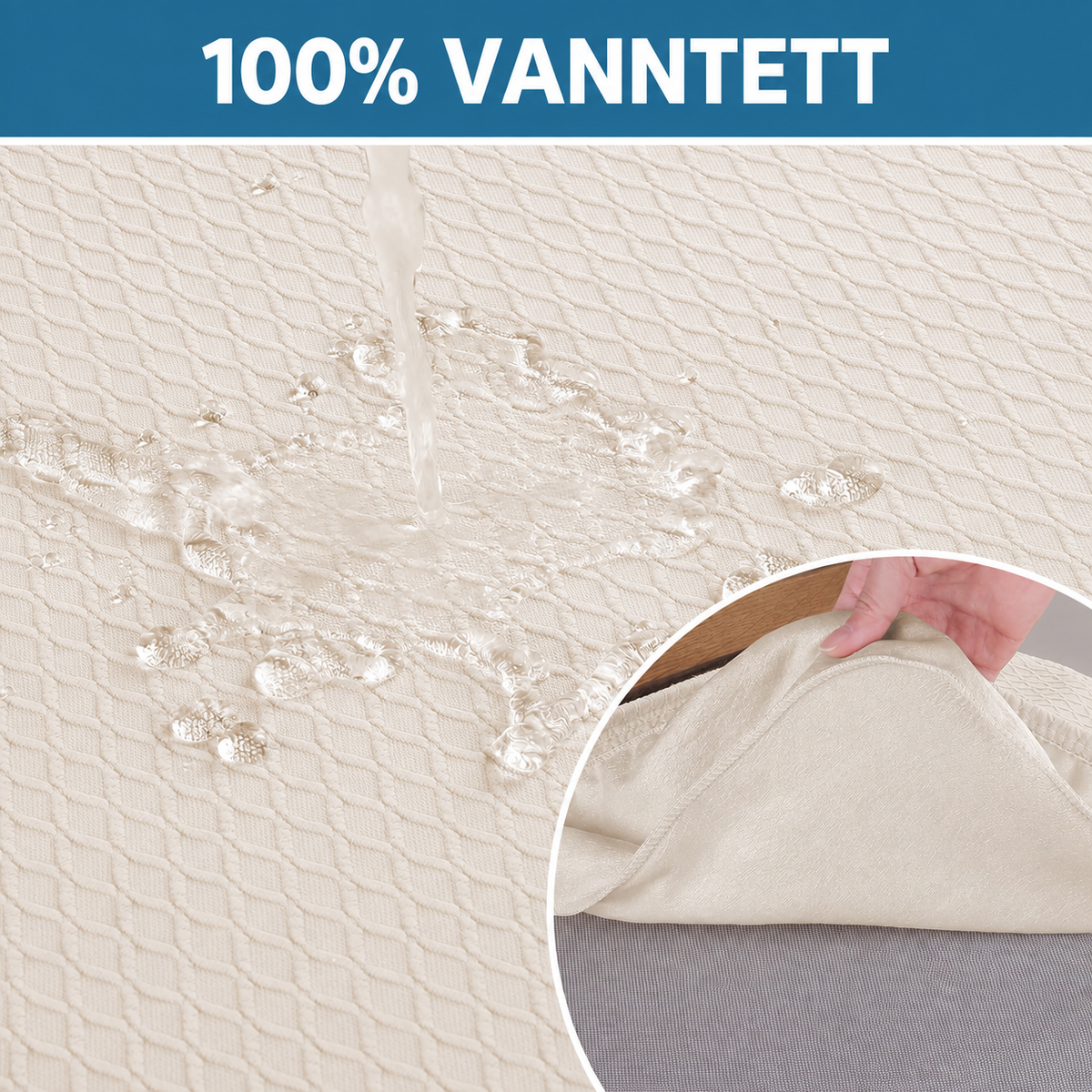 Rán - Setetrekk med Herringbone-tekstur