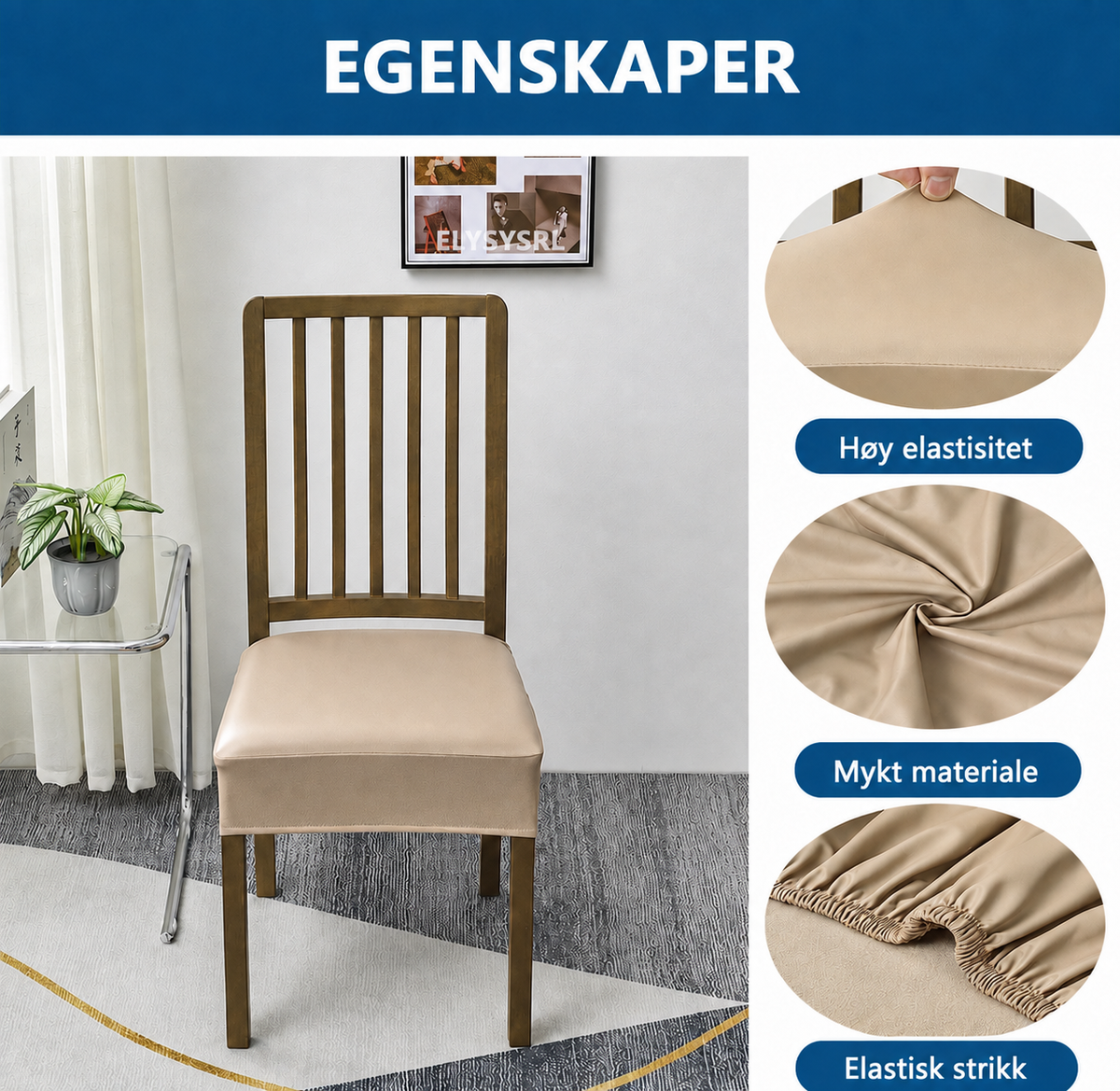 Skadi - Setetrekk i Skinn for Stol
