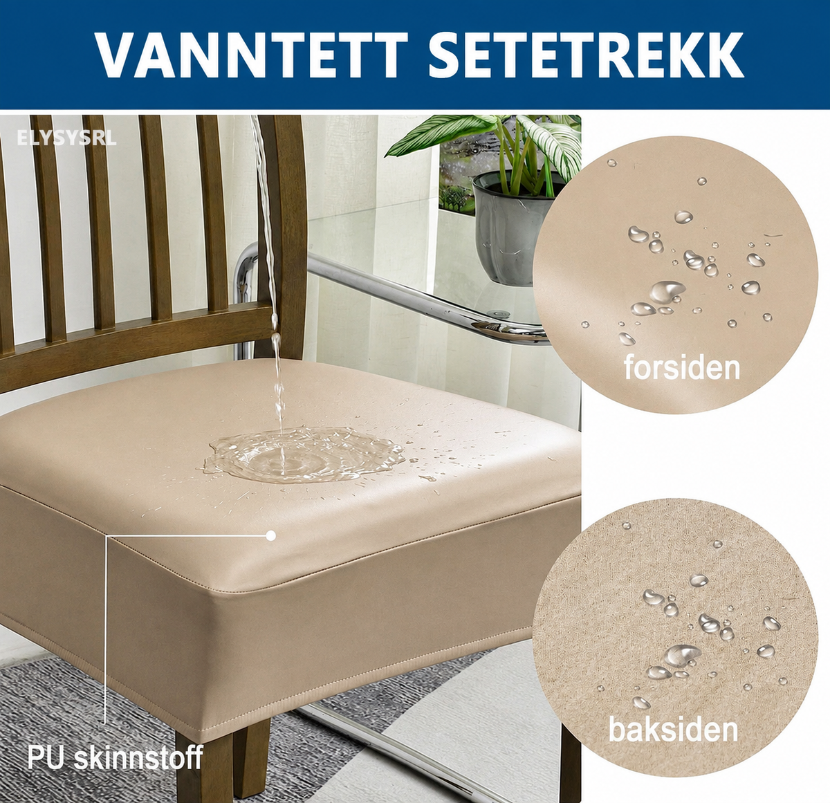 Skadi - Setetrekk i Skinn for Stol
