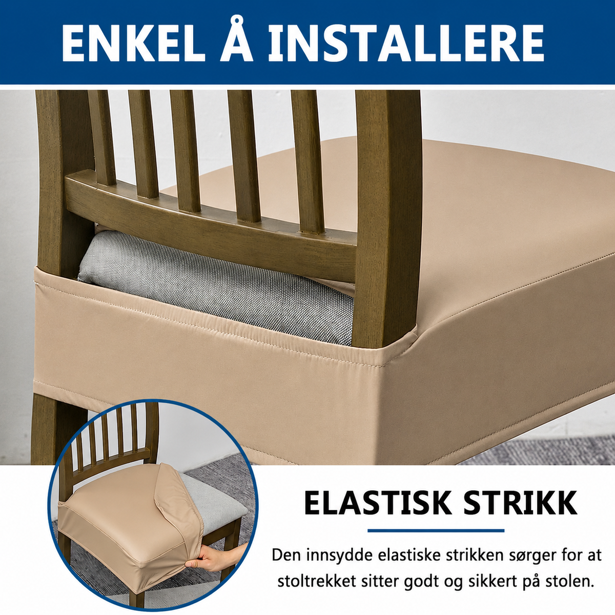 Skadi - Setetrekk i Skinn for Stol