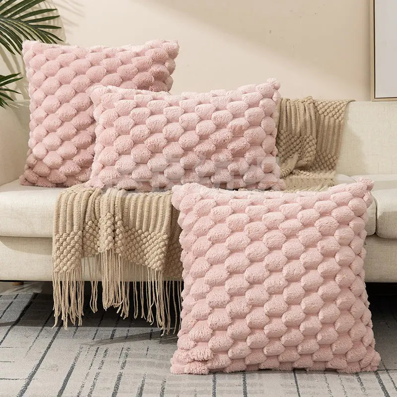 Cozy Woven Fleece Cushion Cover Trekk&Cover