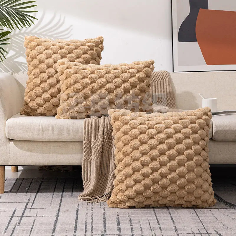Cozy Woven Fleece Cushion Cover Trekk&Cover