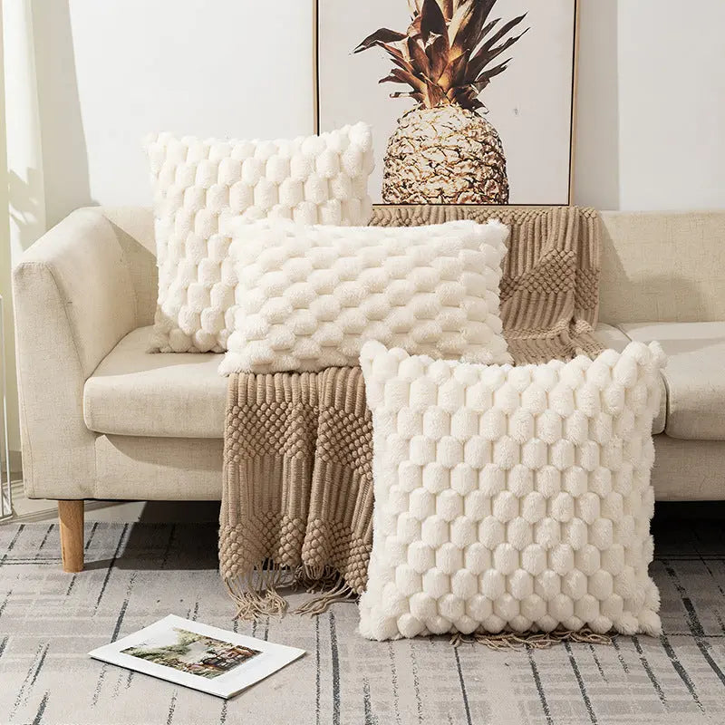 Cozy Woven Fleece Cushion Cover Trekk&Cover