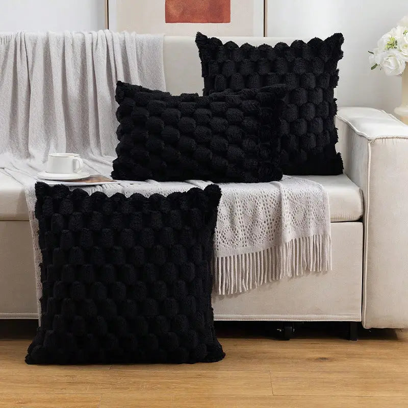 Cozy Woven Fleece Cushion Cover Trekk&Cover