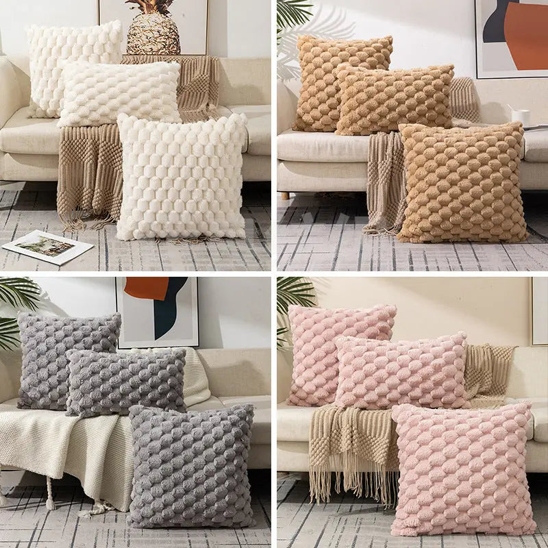 Cozy Woven Fleece Cushion Cover Trekk&Cover