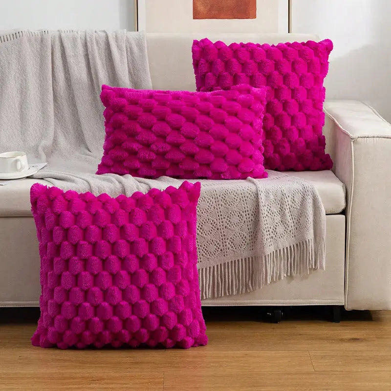 Cozy Woven Fleece Cushion Cover Trekk&Cover