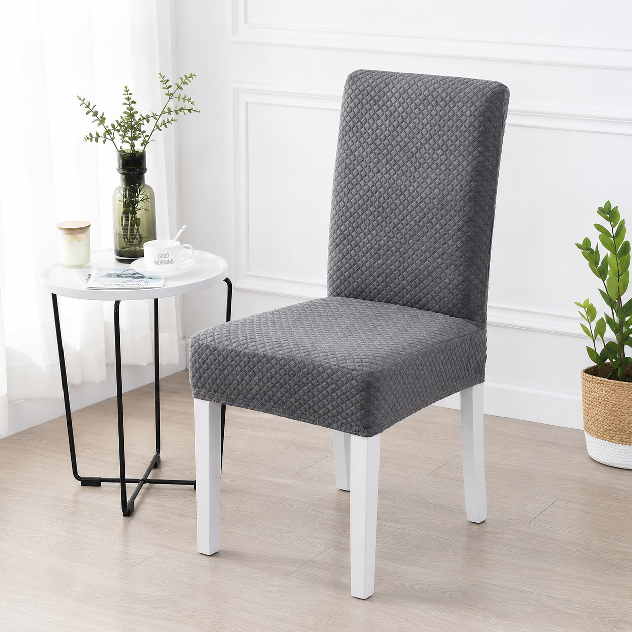 Edda - Knitted Stretch Chair Cover